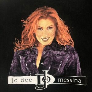 Jo Dee‎ Messina Burn Tour 2001 Graphic T-Shirt Black Jerzees Men's Size XL